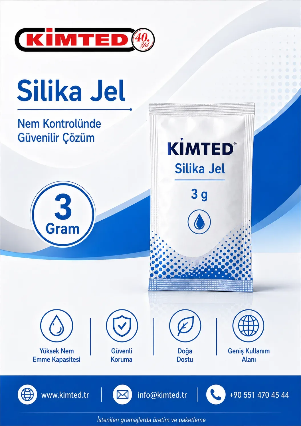 3 Gr Silika Jel Nem Alıcı