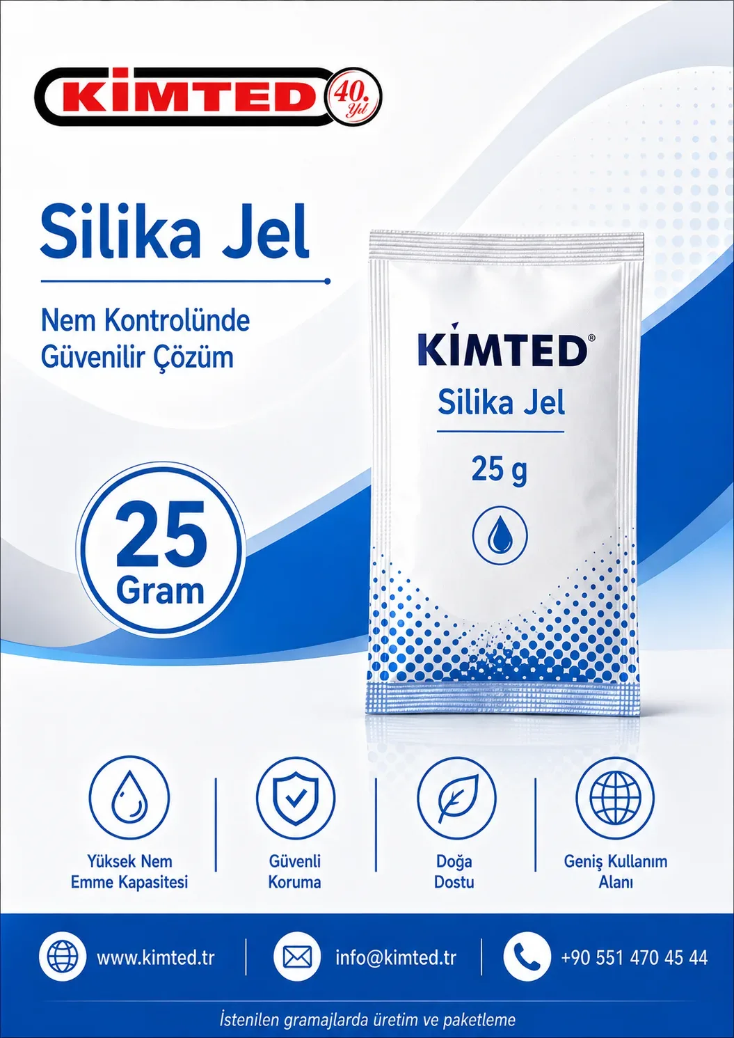 25 Gr. Silika Gel - Nem Alıcı
