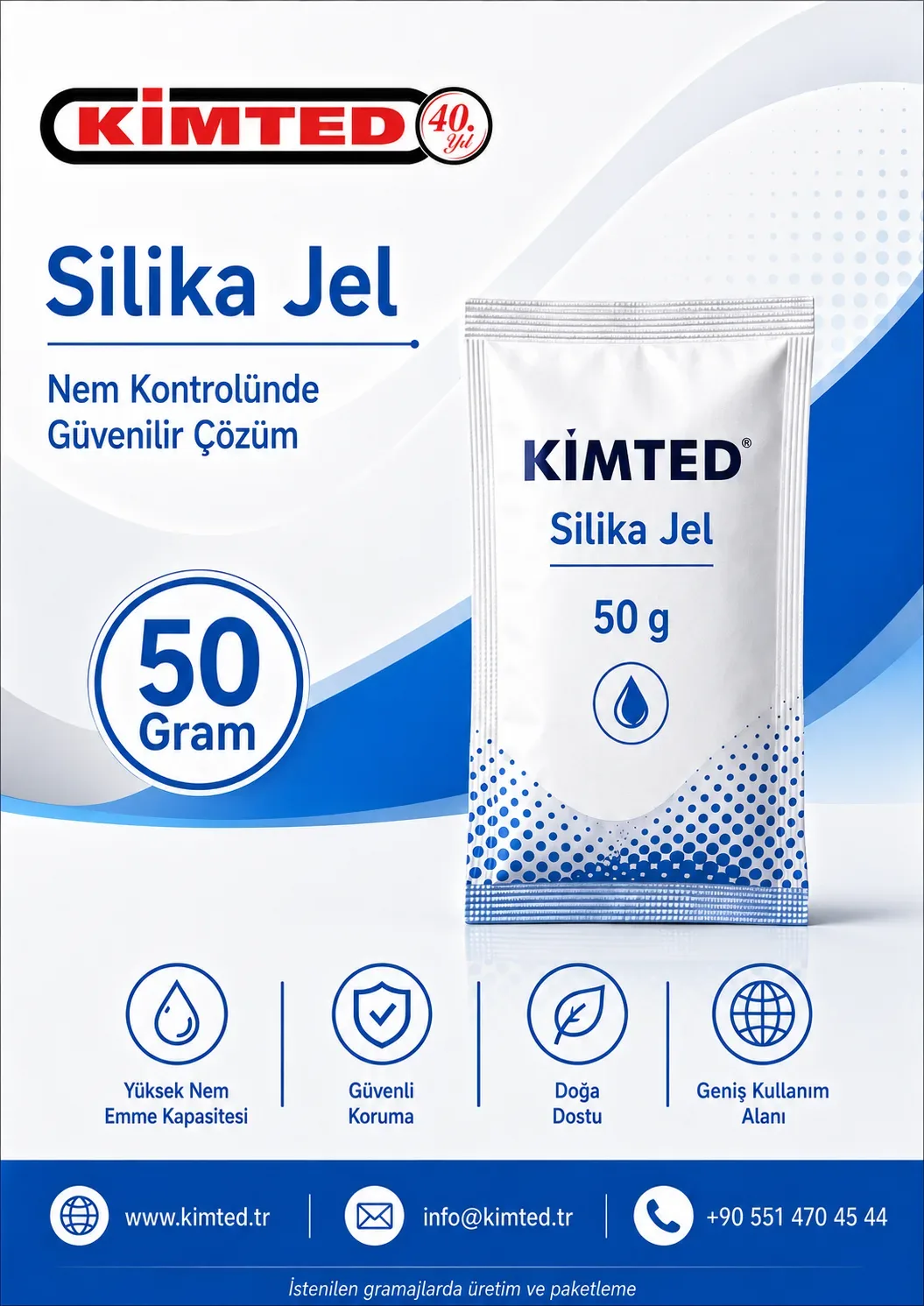 50 Gr. Nem Alıcı - Silica Gel