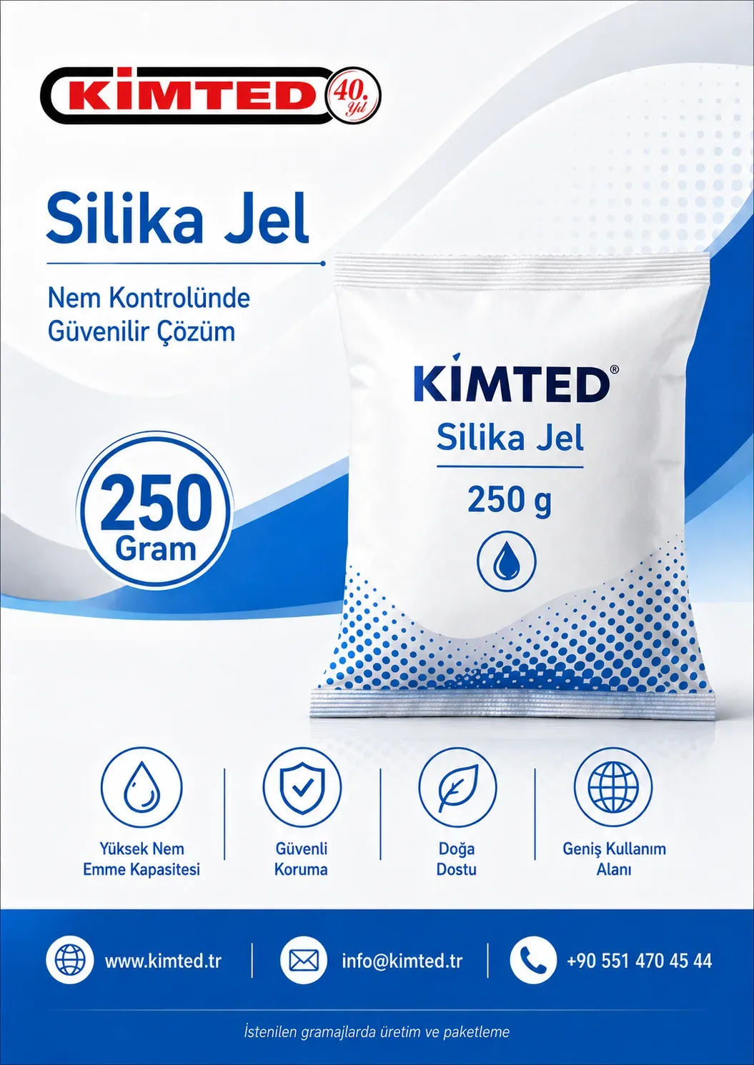 250 Gr. Nem Alıcı - Silica Gel