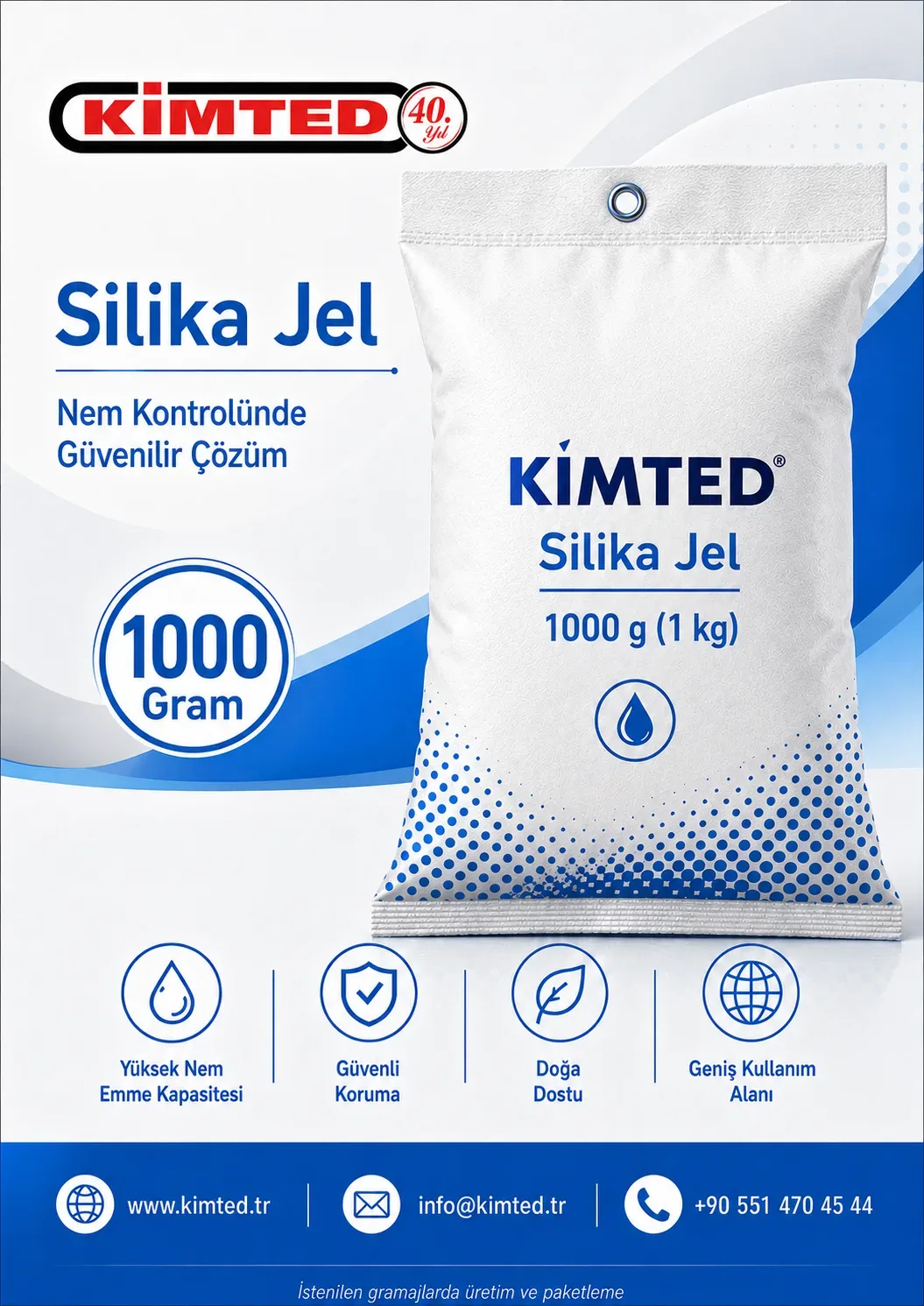 1000 Gr. Nem Alıcı - Silica Gel