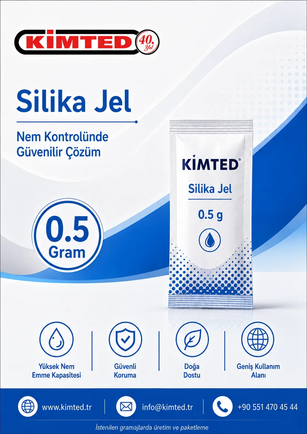 0.5 Gr. Silika Gel - Nem alıcı